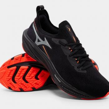 Tênis Esportivo Mizuno Sunrise Masculino 101061061 Preto/Preto 48703