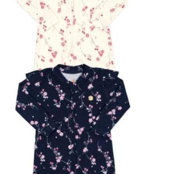 Macacão Kiko e Kika Feminino Bebê 14531 Manga Longa P ao G 43931