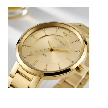 Relógio Technos Feminino Fashion Brilho 2035MXA Dourado 49598
