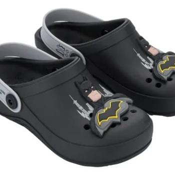 Babuche Grendene Masculina Infantil Batman 23447 Preto/Cinza 44749 k26