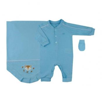 Saída Maternidade Mydouu Baby Masculina 20042 Recém Nascido 3 Peças 43118