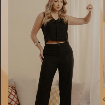Conjunto Blenk Feminino Calça e Colete 40300095 48735
