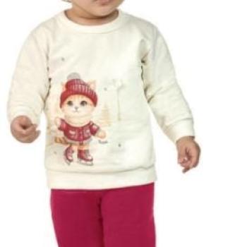 Conjunto Moletom Kaiani Feminino Bebê 12365 M ao G 44354 k26