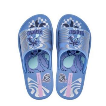 Sandália Ipanema Slide Disney Feminina Stitch 27449 Azul/Prata 44522 k26