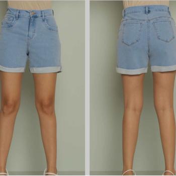 Short Jeans Feminino Pitt Meia Coxa 026461001 49034