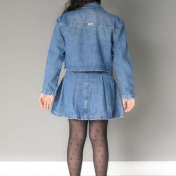 Conjunto Papa Tuti Feminino Infantil 126376 126380 Saia Plinçada/Jaqueta 4 ao 10 44661 k26
