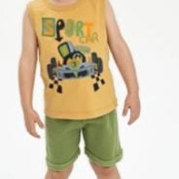 Conjunto Fashion Kids Masculino Infantil 9858 Regata/ Bermuda 1 ao 3 44270 k26