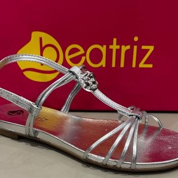 Sandália Rasteira Beatriz 360200-27 Prata 48538