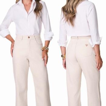 Calça One Jeans Feminina Wide Leg 023930 50353