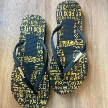 Chinelo Coca Cola Feminino CC4828 Preto/Preto 49048