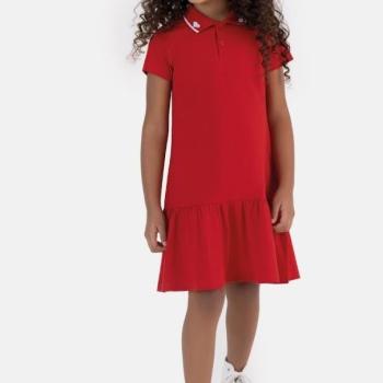 Vestido Malwee Curto Polo C/Babados Juvenil 1000132508 10 ao 12 43500