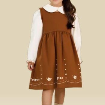 Conjunto Tiny Joy Feminino Infantil 12405 Vestido/Blusa Manga Longa 2 ao 3 44359 k26