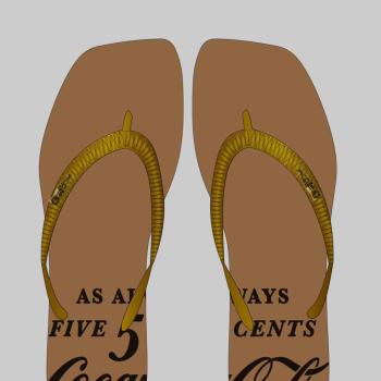 Chinelo Coca Cola Feminino CC4935 Caramelo/Ouro 49830 M26