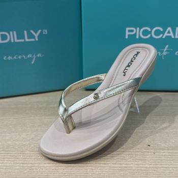 Sandália Piccadilly Feminina Chinelo 500319 Dourada 50586