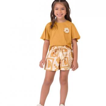 Conjunto Malwee Feminino Juvenil 1000130406 Blusa/Shorts 10 ao 12 43207