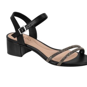 Sandália Beira Rio Salto Bloco Preto 8345646  49499