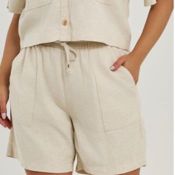 Conjunto Feminino Plus  Caution Camisa/Bermuda Mixlinho C0146 49157