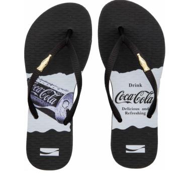 Chinelo Coca Cola Feminino Preto/Preto CC4740 49140 10