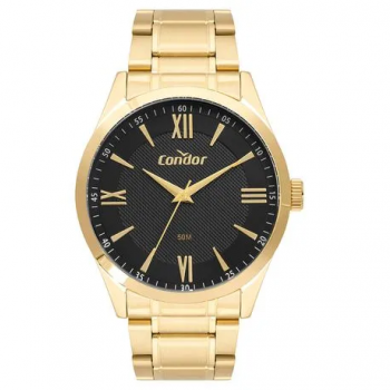 Relogio Condor Masculino CO2036MXZ Dourado C/ Mostrador Preto 48934