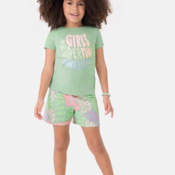 Conjunto Malwee Feminino Juvenil 1000132489 Blusa/ Shorts 10 ao 12 43498