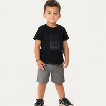 Conjunto Carinhoso Masculino Infantil 1000129876 Camiseta/Bermuda 4 ao 8 42987