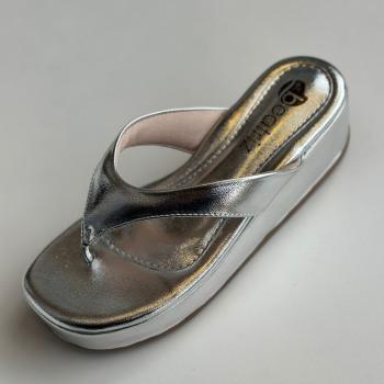 Sandália Beatriz Feminina Plataforma 380200/143 Prata  50049 153