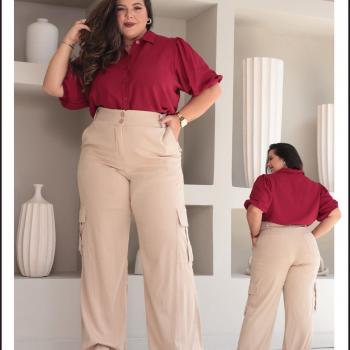 Calça Cargo Exinia Feminino Plus 4331 48450