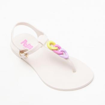 Sandália Petite Jolie White Inj PVC PJ7620IN 43398