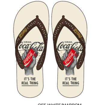 Chinelo Coca Cola Masculino Off White/Marrom CC4878 49919 35  F26