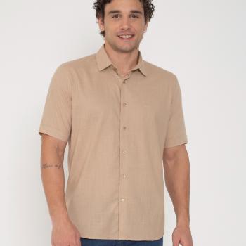 Camisa Social Masculina OTT M/C Over The Top Slim Linho 01313499 51598
