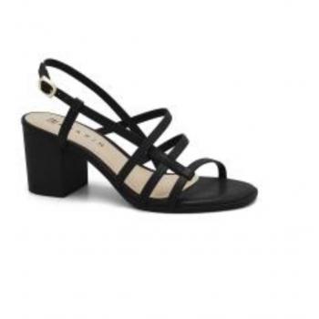 Sandalia Ramarim Verniz Glam alto brilho 2531203 Preta 48530