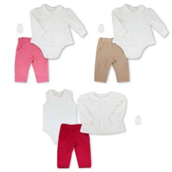 Conjunto Pagão Sonho de Nenê Feminino Recém Nascido 1058 C/4 Peças 44675 K26