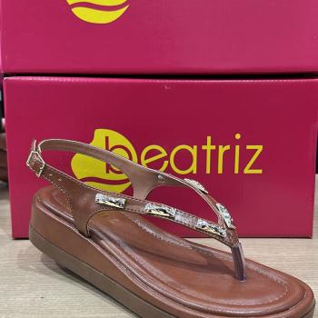 Sandália Beatriz Papete Feminina 393200/9 Caramelo  51250