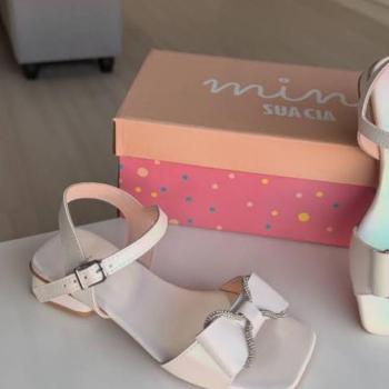 Sandália Mini Sua Cia 917652290 Pérola 45566 k26