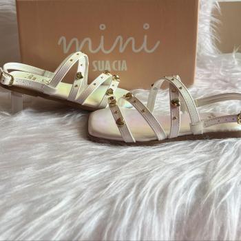 Sandália Mini Sua Cia Feminina 918552101 Branco 44706 k26