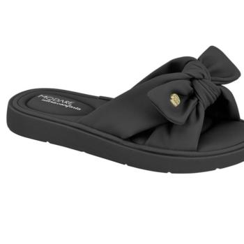 Sandália Modare Slide Laço Nobuck Ultra Confort 7208101 Preta 50232