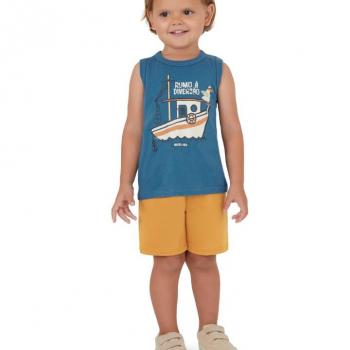 Conjunto Malwee Masculino Infantil 1000130245 Regata/Bermuda 1 ao 3 43003