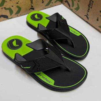 Sandália Rider Start Masculina Infantil 12563 Preto/Verde 44748 k26