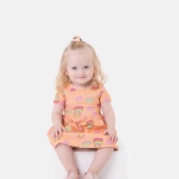 Vestido Malwee Bebê Curto Rodado 1000132037 P ao G 44037