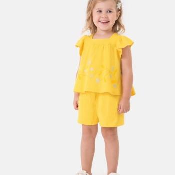Conjunto Malwee Feminino Infantil 1000132153 Blusa/Shorts 4 ao 8 43542
