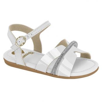 Sandália Molekinha 2114285 Branco/Cristal 43301