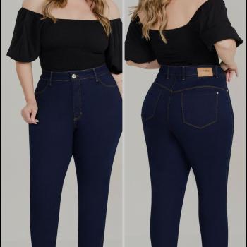 Calça Max Denim Feminina Cos Alto Plus 5985 50038