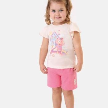 Conjunto Malwee Feminino Infantil 1000132156 Blusa/Shorts 1 ao 3 44039
