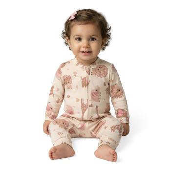 Macacão Kiko e Kika Feminino Bebê 15236 Manga Longa Rn ao G 44962 k26