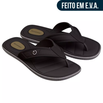 Chinelo Cartago Masculina Aspen II 12641 Cinza/Preto 51721
