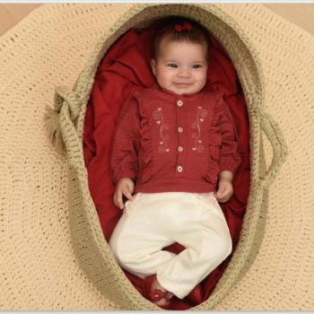 Conjunto Pagão Mydouu Baby Recém Nascido Feminino 40124 C/3 Peças 44636 k26