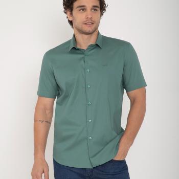 Camisa Social Masculina OTT M/C Over The Top Slim Elastano 01313495 51592