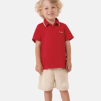 Conjunto Malwee Masculino Infantil 1000132293 Camisa Polo/Bermuda 4 ao 8 43546