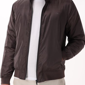 Jaqueta Ogochi Masculina 027514002 Casual Slim Com Bolso 50963