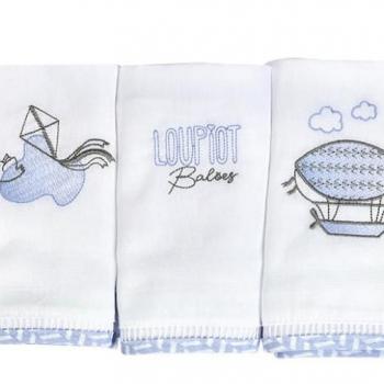 Kit Fraldas Loupiot  5230 70 cm x 68 cm C/Bainha 3 Unidades 43163